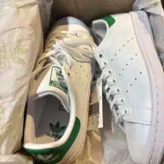adidas スタンスミス ホワイト/グリーン 20605 24.5センチ