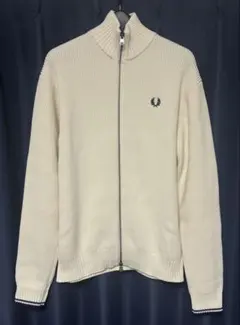 FRED PERRY フレッドペリー ドライバーズニット　Sサイズ キナリ