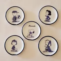 ピーナッツキャラクタースプーンレスト、箸置き5枚セット