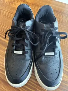 NIKEエアフォース1厚底ブラック黒AF1スニーカー26cm