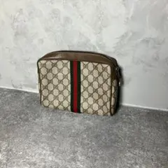 GUCCI オールドグッチ GG柄 シェリーライン セカンドバッグ スプリーム