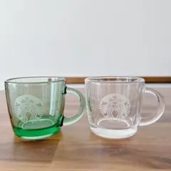 スターバックス ガラスマグカップセット クリア グリーン