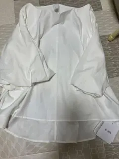 coca 五分袖 トップス ホワイト ONE SIZE