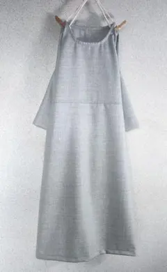 秋冬op*ウール·ライトグレー·ドルマンスリーブ·後タック