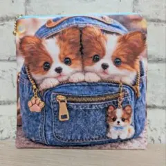 ❤フラットポーチ❤小物ポーチ❤犬