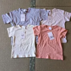 ！値下げ！ZARA Tシャツ 110cm 4色セットのサムネイル