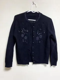 アンティーク ビーズ刺繍カーディガン 美品