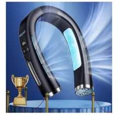 【新品未使用】首掛け扇風機 ネッククーラー 冷暖両用 静音 大容量バッテリー