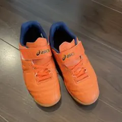 ASICS JUNIOLE オレンジ サッカーシューズ　19センチ