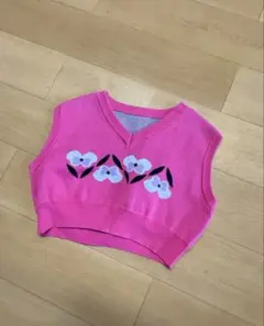 【美品】【可愛い】ニットベスト