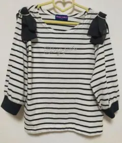 女の子七分袖カットソー 140