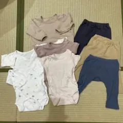 すべて日本製 80 綿 ベビー服 まとめ売り 肌着 ロンパース ズボン