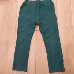 グリーン フリース 長ズボン ポケット付き