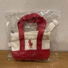 【未開封】ポロ ラルフ ローレン　ミニトートバッグ型キーホルダー（チャーム）
