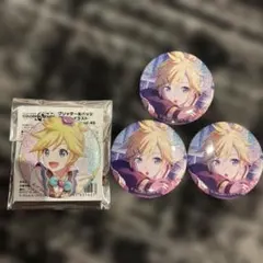 プロジェクトセカイ グリッター缶バッジ 鏡音レン 4個セット