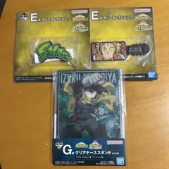 僕のヒーローアカデミア (クリアスタンド 緑谷出久・ラバーコレクション2種)3点