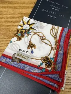 BALLY ハンカチ 船 コンパス柄