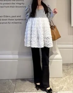 acka 3d rose puff tops - メルカリ
