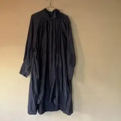 mizuiroind スタンドカラーシャツワンピース