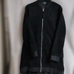 COMME CA ISM 블랙 ジップアップ ブルゾン