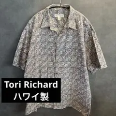 Tori Richard USA製 ハワイ製 アロハシャツ XL 総柄 開襟のサムネイル