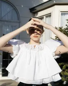 THE TOE Porto Puff Blouse ポルト パフ袖 ブラウス - メルカリ
