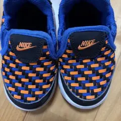 NIKE メッシュ編みスニーカー 青・オレンジ