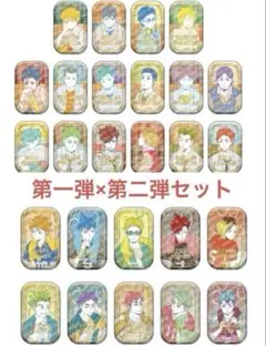 ハイキュー　スクエア缶バッジ オフショット × カラー第一弾/第二弾セット