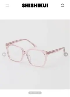 SHISHIKUI square eye CLEAR PINK - メルカリ