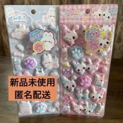 うさぎとスイーツの立体シールセット