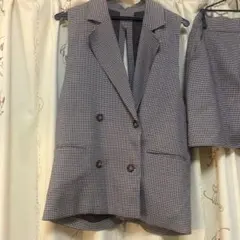 チェック柄スカートセットアップ