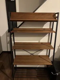 ブラウンオープンシェルフ