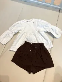 après les cours トップスと水玉ショーツセット