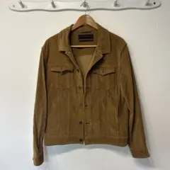 美品 ZARA MAN コーデュロイ トラッカージャケット ブラウン Mサイズ