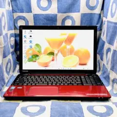 SSD快速⭐メモリ8GB⭐WEBカメラ付⭐TOSHIBA✓レッドノートパソコン