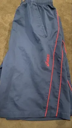 asics ネイビー ショートパンツ