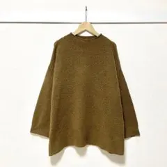 アーバンリサーチ モックネックニット キャメル ゆったり オーバーサイズ