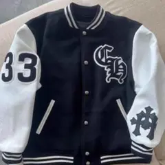 Chrome Hearts スタジャン ブラック/ホワイト Mサイズ