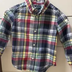 Ralph Lauren チェック柄長袖シャツ 3T
