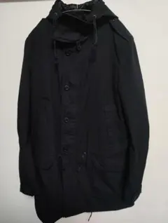 コムデギャルソンオム　モッズコート　黒　フード　　L COMME des GARCONS HOMME - コムデギャルソンオム26SS 綿麻M-51モッズ