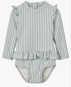 [GoUseGo] キッズ ワンピース 水着 女の子 2点セット 長袖ラッシュ