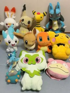 포켓몬 ぬいぐるみ 14点 묶음 판매 프라이즈(게임센터 경품) 品 ルカリオ ニャオハ 他