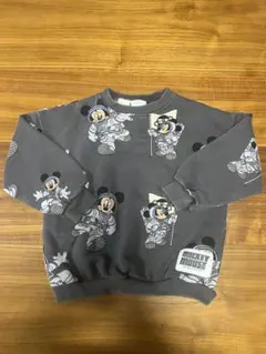 ミッキーマウス 長袖トレーナー 110cm グレー ZARA