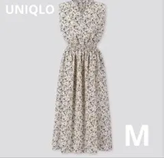 UNIQLO ユニクロ花柄　ノースリーブワンピース（M）