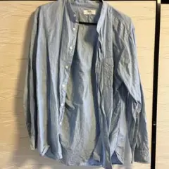 UNIQLO ライトブルー コットン長袖シャツ