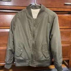 オリーブ MA-1ジャケット ボアライニング