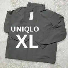 【新品】UNIQLO ユニクロ ウィンドプルーフスタンドブルゾン XL グレー