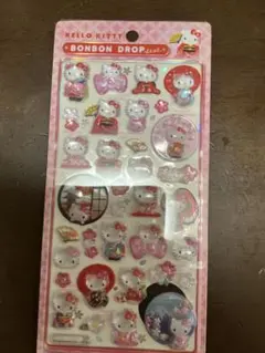 ハローキティ ボンボンドロップシール 着物