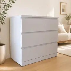 IKEA MALM イケア マルム チェスト 3段 ホワイトのサムネイル