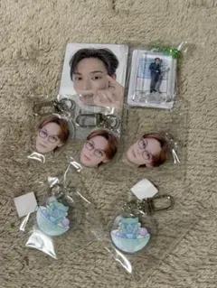 與那城奨 顔面アクリルキーホルダー トレカ まとめ売り